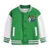 Ropa Exterior Infantil Otoño e Invierno 2025 Nuevos Tops de Terciopelo de Invierno Ropa para Clase de Jardín Uniformes de Béisbol de Otoño para Niños