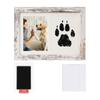 Suporte de Exibição de Porta-Retrato de Pegadas de Mão e Pé Amazon Transfronteiriço 7 polegadas 10 polegadas Porta-Retrato de Pegadas de Patas de Cachorro e Gato Moldura DIY para Fotos de Crianças