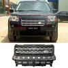 Para Land Rover Freelander 2 2010 Grelha do Para-choque Dianteiro Rede Central Borda Cinza Rede Prata 2010-2016