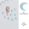 CL15 bolsa nueva de material para arte de uñas Mariposa Mágica Aurora luna k9 cuadrado gordo hielo de agua luna caja del tesoro decoraciones de uñas
