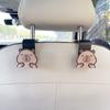 Gancho Multifuncional para Banco de Carro Gancho de Armazenamento Interno de Carro Gancho Oculto no Encosto do Banco Armazenamento de Carro Gancho Pequeno de Desenho Animado