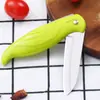 Faca de fruta dobrável de aço inoxidável faca de fruta de cozinha doméstica faca mini de autodefesa faca dobrável de fruta atacado