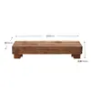 Reposapiés de Madera Maciza Anticorrosión Taburete Escalón para Balcón Exterior Reposapiés Elevador de Altura para Cocina Interior Reposapiés para Oficina