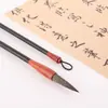 Pelo de cauda de rato cinza haste de ébano vermelho pincel em escrita regular estilo pintura chinesa livro kit para iniciantes prática atacado caixa de presente
