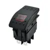 Interruptor de Barco Certificado CE 12V20A Yate RV Modificado Botón Balancín LED Rojo Interruptor de 4 Pines 2 Velocidades