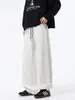 Pantalones deportivos de pierna ancha para hombre de otoño/invierno, pantalones casuales modernos estilo americano, talla grande, corte holgado, pantalones rectos adelgazantes
