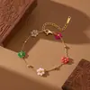 Nuevas Pulseras de Acero de Titanio Europeas y Americanas Más Vendidas para Mujeres Estilo Ins Moda Personalizada Joyería para Manos que No se Desvanece Joyería de Acero Inoxidable Venta al por Mayor