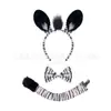 Diademas de Animales para Halloween Transfronterizas, Accesorios de Cabeza de Cebra, Set Infantil, Diademas de Tigre, Orejas Lindas para la Fiesta de Baile