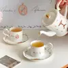 Regresando Lentamente al Pasado - Juego de Taza de Café, Platillo y Cafetera de Porcelana Ósea Austin con Estilo Vintage y Tacto de Alta Gama, Caja de Regalo