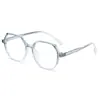 Armazón de Gafas Poligonal de Moda para Viajes Diarios con Protección contra Luz Azul para Estudiantes, Gafas Irregulares sin Graduación para Protección Ocular