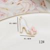 Estilo Coreano Estilo Chanel Lazo Hecho a Mano DIY Accesorios para el Cabello Accesorios de Pinza Lateral Aleación Goteo de Aceite Camelia Anillo para el Cabello Colgante