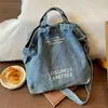 Bolsa de lona de mezclilla lavable de gran capacidad transfronteriza, bolso cruzado casual retro, bolso de mano simple nuevo, bolso de hombro para mujer