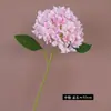 Flor Artificial Impresa en 3D de Hortensia Individual Estilo Europeo para Decoración de Sala de Estar, Arreglo de Pasillo de Boda, Flor de Mesa, Venta Caliente Transfronteriza