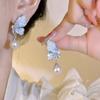 Pendientes de Pedrería Exagerada Super Brillantes de Lujo Ligero para Graduación y Noche, Pendientes de Botón Elegantes y Geniales, Pendientes de Diosa