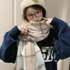 Bufanda de Cuadros Estilo Británico para Mujer 2025 Invierno Nueva Moda Atmósfera de Alta Gama Bufanda Gruesa con Borlas Al por Mayor