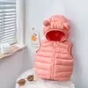 Chaleco de Bebé Algodón Relleno Otoño e Invierno Chaleco de Hombro para Niñas Chaleco Ligero Casual Chaqueta Estilo Western para Niños