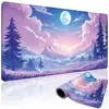 Mouse Pad Planta Escura Gótica Borda Costurada de Precisão Base de Borracha Antiderrapante Pad Universal para Mesa para Teclado e Mouse