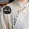Botón de Latón con Patrón Nuevo Botón de Cuello para Abrigo de Vestir Antiguo Vestido Tang Colgante de Bola al por Mayor Pequeño Regalo para Hombre y Mujer