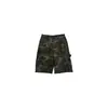 Pantalones Cortos Camuflaje Lavados Sueltos Estilo Ropa de Trabajo Americana Yu Yi para Mujer Verano Pierna Ancha Calle Casual Longitud Media 00710