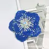 Acessórios de Joias com Strass de Camélia Transfronteiriços Flores Tridimensionais de Sapato de Camada Dupla Acessórios para Roupas Acessórios de Broche para Headwear DIY