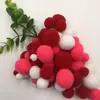 Pompones de Color Degradado de Alta Elasticidad, Bolas de Felpa de Tamaños Mixtos para Manualidades de Bricolaje para Niños, Educación Temprana, Personalizable por el Fabricante