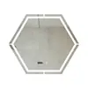 Espejo de Baño Multifuncional de Seis Caras Bluetooth Personalizado con Luz, Espejo LED Antivaho Táctil Montado en Pared con Sensor de Movimiento Corporal