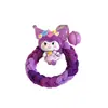 Elásticos de Cabelo Kuromi para Crianças, Elásticos de Borracha de Alta Elasticidade para Meninas, Acessórios de Cabelo Fofos para Bebês