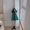 Vestido Básico Feminino 2022 Novo Cor Sólida Elegante Cobrindo a Carne Saia Linha A Pequeno Estilo Maduro Leve Saia da Moda