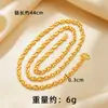 Collar de Oro Arena Vietnamita para Mujer Verano Colgante Duradero Cadena Clavícula Latón de Alta Gama Joyería Artificial Genuino
