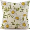 Funda de almohada personalizada con diseño de flor de margarita de primavera y verano de Amazon transfronteriza, decoración del hogar, cojín para sofá de sala de estar