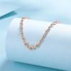 Prata Esterlina S925 Feminino Leve Luxo Nicho Refinado Alto Padrão Personalidade Simples Ouro Champanhe Moissanita Pulseira Pulseira Versátil