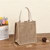 Bolsas de Lino Personalizadas de Gran Capacidad con Diseños Impresos, Bolsas de Yute de Alta Gama para Regalo, Bolsas Tote DIY en Stock