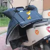 Cubierta de Parabrisas para Vehículo Eléctrico para Invierno, Forrada de Felpa, Engrosada, Impermeable, Cubierta a Prueba de Viento para Patinete Eléctrico Pequeño para Invierno Frío