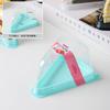 Caja para pastel de mousse triangular estilo japonés anti-vaho de 8 pulgadas durian matcha arcoíris caja de corte multicapa