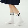Calcetines para niños ZYZ al por mayor calcetines de estudiante de color sólido de goma alta deportivos estilo universitario barras paralelas calcetines de tubo para niños