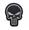 Haike Tecido com Bordado de Caveira para Uso Externo Patch Punisher Braçadeira Velcro Mochila de Outdoor Patch de Moral