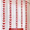 Decoração de quarto de casamento Sala de estar Decoração de cortina de quarto Flor festiva Longa palavra feliz Tridimensional Borboleta Feliz Pingente de corda