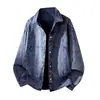 Chaqueta para hombre, marca de moda, chaqueta de algodón lavado, 100% algodón, hipoalergénica, cómoda, transpirable, que absorbe la humedad, repelente al sudor, cortavientos y duradera