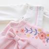 Mameluco de otoño para bebé Hanfu de manga larga Vestido chino de luna llena para bebé recién nacida Primavera y otoño 2108