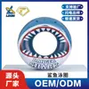 Anillo inflable para natación con temática de tiburón de dibujos animados personalizado OEM para niños y adultos, Anillo de natación de PVC, Salvavidas, Anillo flotante Personalización