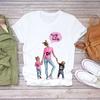 Camiseta de Manga Corta para Mujer Verano Estudiante Talla Europea Comercio Exterior Europeo y Americano 2025 Top Casual Estampado Wish
