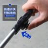 Pinzas para recoger basura, pinzas sanitarias, pinzas para recoger basura, pinzas plegables con mango de goma antideslizante para limpieza doméstica.