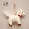 Pingente de Boneca Pônei 3D Fofo em Feltro de Lã Estilo Ins com Tira para Pendurar, Decoração de Bolsa, Acessório para Chaveiro