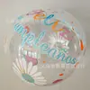 Suministro transfronterizo globos bobo impresos en español de 20 pulgadas para decoración de bodas, arreglos de cumpleaños, globos bobo transparentes