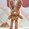 Nova Boneca de Pelúcia Coelho Keluri Puxável Divertida Chaveiro Criativo Descompressão Retrátil Pequeno Coelho Pingente de Mochila