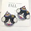 Insignia de Parche de Acrílico de Dibujos Animados Colgante Broche Pin de Bricolaje Accesorio para Baberos de Perro Mascota