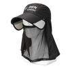 Gorra de béisbol de verano para mujer, protección solar para el cuello, chal, gorra con visera ajustable para hombre, sombrero para el sol transpirable de red, transfronterizo