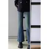 Jeans Acampanados Vintage para Mujer, Nuevo Estilo Otoño e Invierno, Tallas Grandes, Elásticos, Adelgazantes, Para Cuerpo en Forma de Pera, Pantalones de Campana
