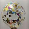 Fabricante Venta al por Mayor Globos Transparentes de Confeti 12 pulgadas Coloridos Globos de Lentejuelas de Papel de Aluminio Decoración de Cumpleaños para el Día del Niño
