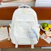 Estilo Suave, Paleta de Colores Fresca, Mochila Estilo Universitario con Alto Atractivo Estético, Diseño Multicompartimento para Estudiantes de Primaria y Secundaria